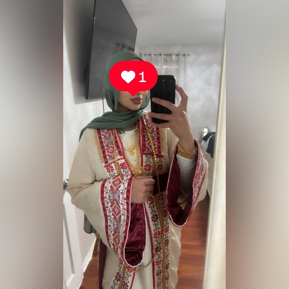 Hand stitched thobe